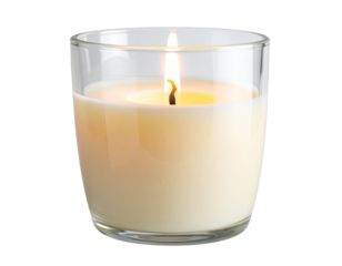  Home Decor Scented Candle in Glass Jar transparent background.