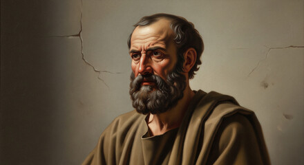 Glorious Stoic philosophical style painting 