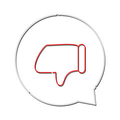 ネオンバット・低評価・ダメなど 感情吹き出しマーク