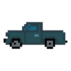 Pickup Truck Pixel Art Design