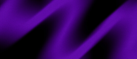 purple wavy pattern on black, grainy color gradient background, noise texture effect, copy space	