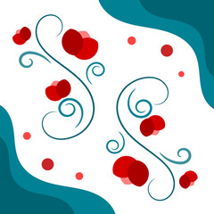 abstract background with hearts