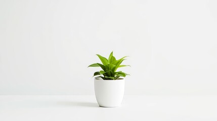 Obraz premium potted plants white background