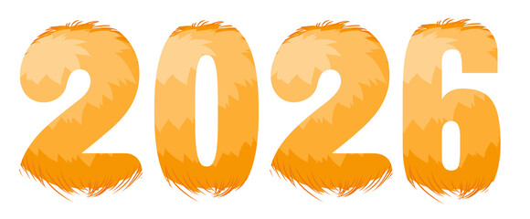 2026 New Year Shiny Colors Big Numbers wide banner 