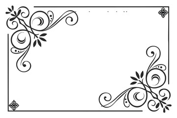 Vintage Blank Ribbons Vector Silhouette – Retro Decorative Banner Design