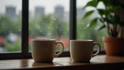 Fototapeta premium coffee on table background