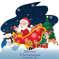 Festive Christmas  Red Background