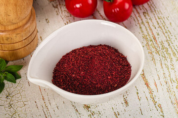 Natural organic Sumah powder for culinary