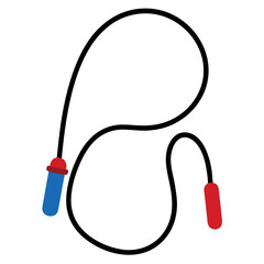 Jump Rope Vector On White Background