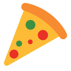 Pizza Slice Illustration Vector Art