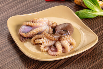 Delicous raw octopus for cooking