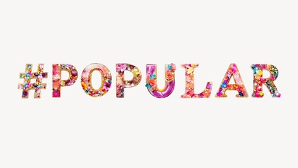 #Popular word sticker glitter