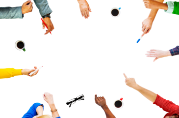 Business teamwork png frame, transparent background