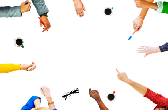 Business teamwork png frame, transparent background