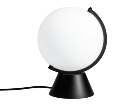  Minimalist Round Lamp Modern Interior Decor transparent background.