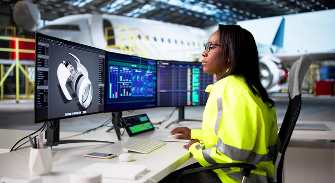 Female Aerospace Engineer Designs Aircraft Maintenance Software