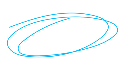 Blue oval png frame, transparent background