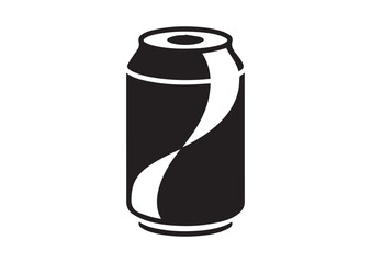 Soda can icon,Soda can solid vector