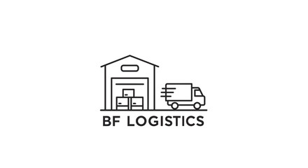 BF Logistics Warehouse and Truck for Delivery Services.