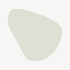 Green organic shape badge collage element vector