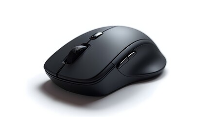 Wireless Mouse Device Isolated on White Background