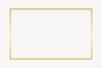 Fototapeta premium Rectangle gold frame vector