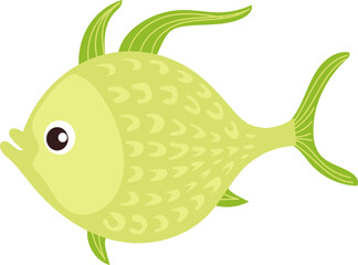 Cardinalfish Cartoon Icon. Tropical Aqua
