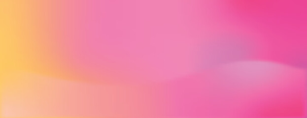 A vibrant pink and yellow gradient background with a smooth texture. The background blends pink and yellow seamlessly. Minimal abstract gradient vector background