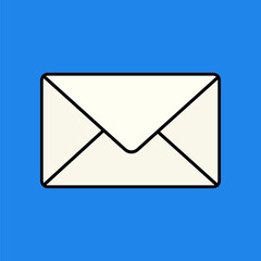 Email icon, envelope letter illustration vector