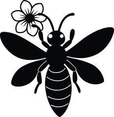 Bee with Flower Icon