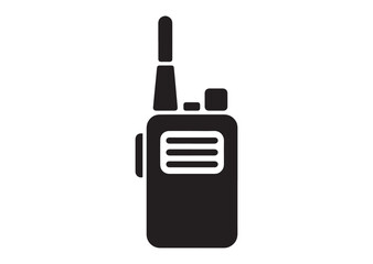 Obraz premium Walkie talkie icon, Walkie talkie solid vector