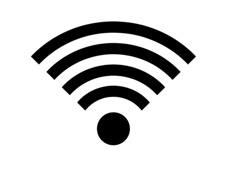Wifi Icon Black Color on white background