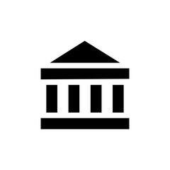 Bank building icon