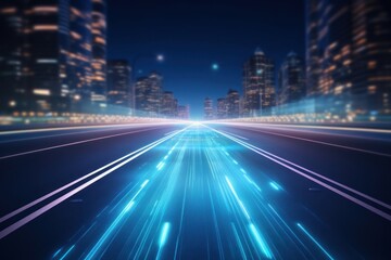 Technology on road background architecture backgrounds futuristic.