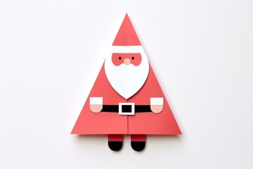 Santas claus white background anthropomorphic representation.