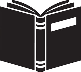 Open Book Icon Reading and Education Symbol
