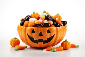 Halloween dessert pumpkin candy.