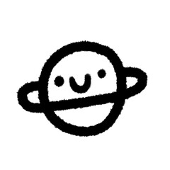saturn png outline, cute cartoon handdraws clipart kids doodle element hand drawn doodle, handwriting clipart, kawaii kids drawing, funny character, childlike sketch, handwritten words, © PCSK STUDIO DOODLE