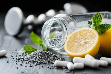 Lemon and Mint Sports Drink with Supplements