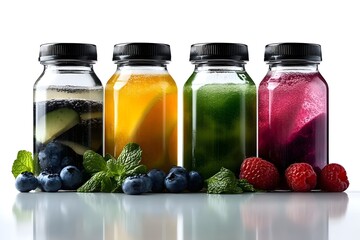 Colorful Sports Drink Bottles with Vitamin Benefits