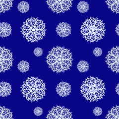 Frozen Snowflake Repeat Pattern