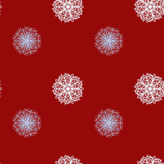 Frozen Snowflake Repeat Pattern