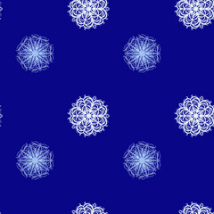 Frozen Snowflake Repeat Pattern