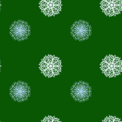Frozen Snowflake Repeat Pattern