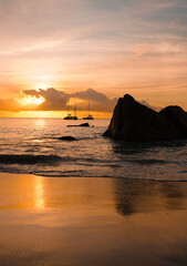 Seychelles Island at Sunset