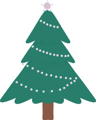 Stylized Christmas Tree with Star