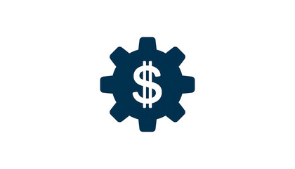 Cost Optimization Dollar Sign in Gear Icon for Financial Efficiency