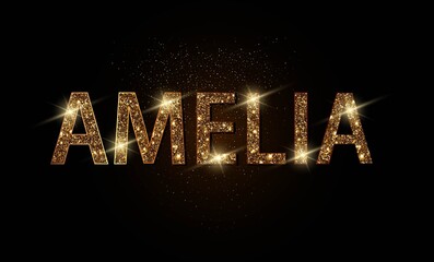 3d gold brown glitter shiny text editable © Kiran