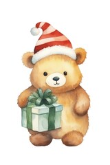 Bear christmas cartoon cute.