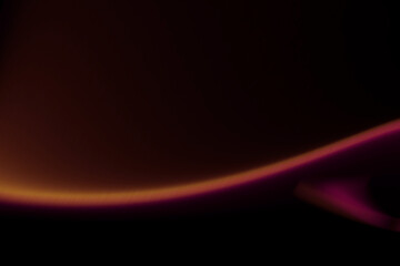 Pink and orange glowing gradient texture on black grainy background, blur noise smooth design poster layout